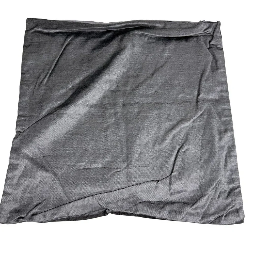 H&M Home 16x16 Grey Pillow Cover 58% Cotton 42% Viscose NWT